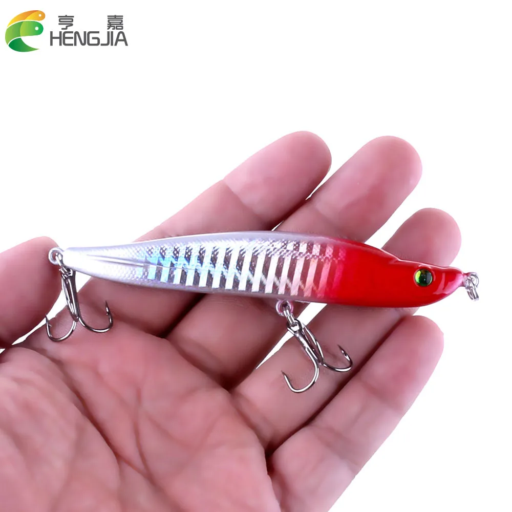 HENGJIA Fishing Lures Silicone Bait Wobblers Peche For Pancil Sea All Goods Artificial Feeder 9.5cm 16g | Спорт и развлечения