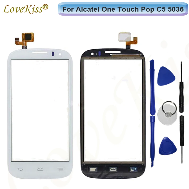 4 5 &quotсенсорная Передняя панель для Alcatel One Touch Pop C5 OT 5036 OT5036 OT5036D сенсорный экран