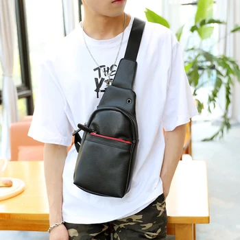 

Fashion Women Shoulder Bags High Quality Leather Unisex Chest Pack Casual Travel Messenger Bag Drop Shipping Lady Crossbody Bag