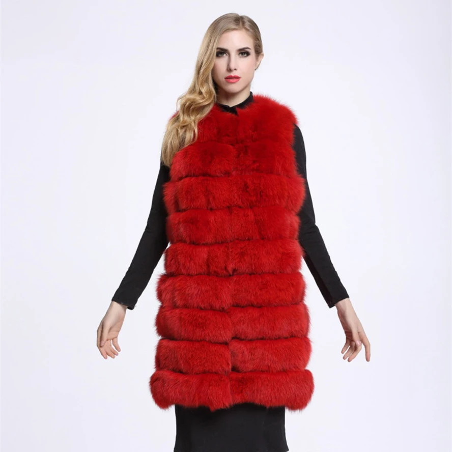 Creamy white Color Long Femmes Nouvelle D'hiver red Fourrure 2019 Fourrure Red Femmes Faux Manteaux gray Nouvelles Marque