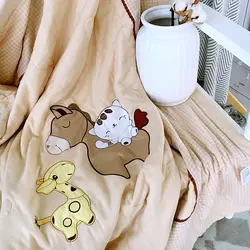 2018 Новый стиль детское одеяло летом постельные принадлежности диван 100% хлопок новорожденных кроватки кровать милое одеяло