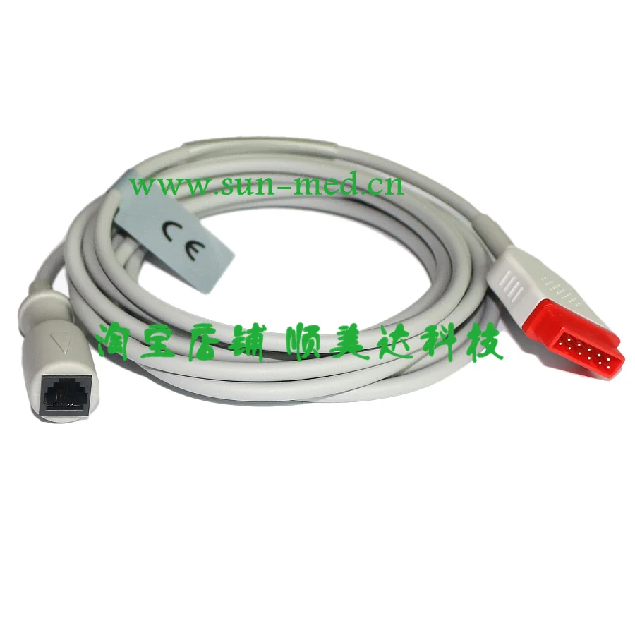 

Compatible GE Healthcare Marquette IBP Adapter Cable, Abbott Medix Transducer Interface Cable