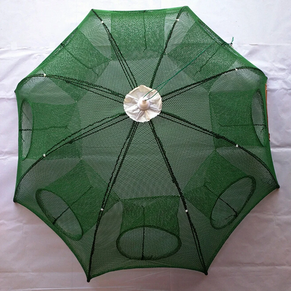 Зонт форма 8 отверстий клетка для рыбы три слоя чистая клетка для креветок устройство захвата Eel loach рыболовный Садок