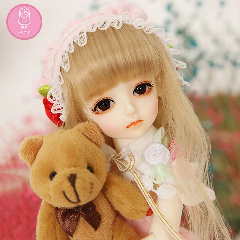 Парик для куклы BJD 1/6 6-7 дюймов высокотемпературный парик кудрявый WigsGirl длинные вьющиеся волосы BJD кукла парик для NAPI AI картофеля