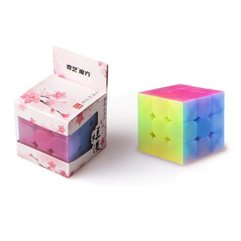 Новинка QiYi куб 3x3x3 антиклейкий магический с эластичной пружиной обучающие