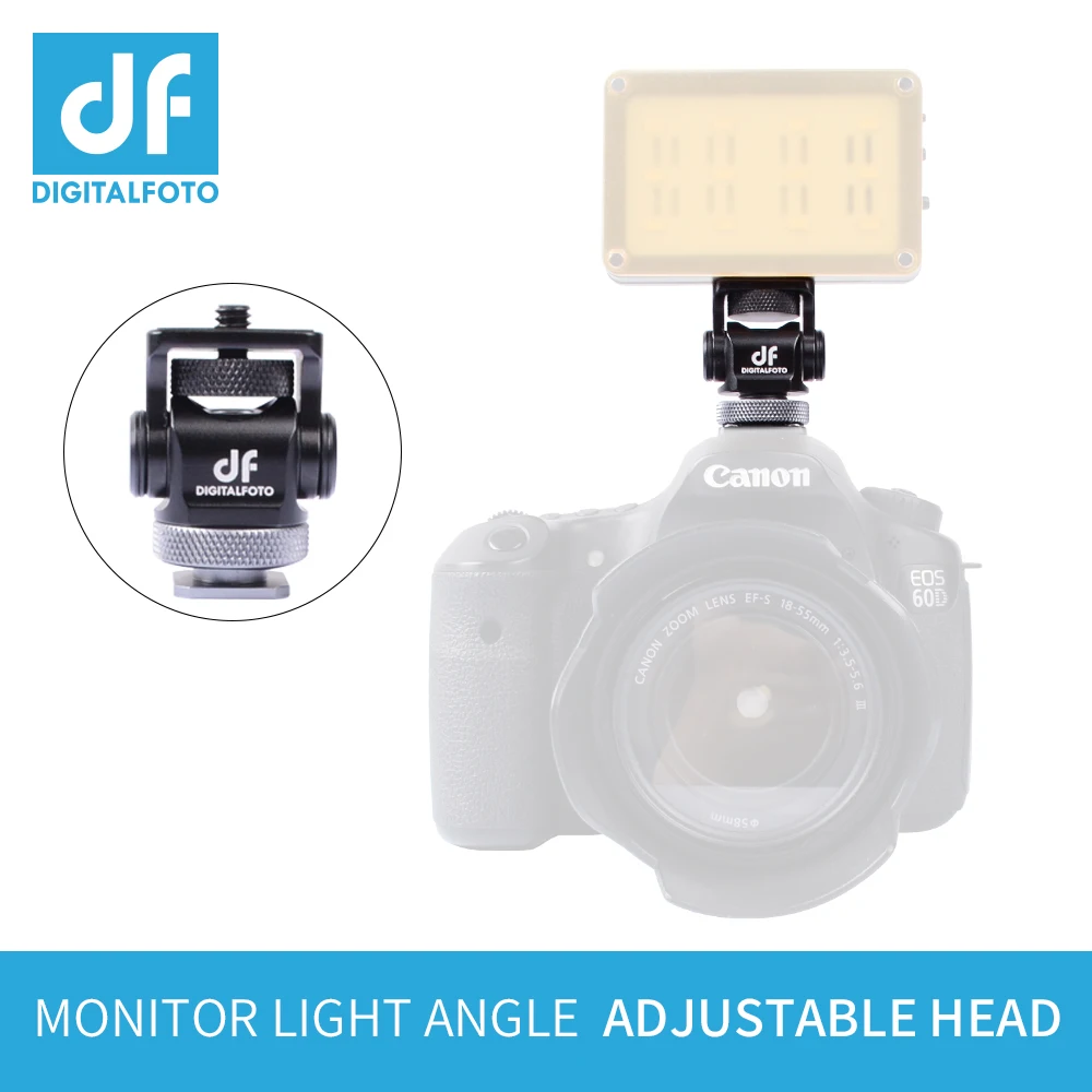 Portable Rig Camera Video monitor magic grip head with hot shoe mount