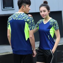 НОВЫЕ комплекты одежды для бадминтона для мужчин/женщин, настольные теннисные наборы, спортивная одежда для бадминтона, теннисная одежда, комплекты 1 комплект AY007