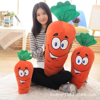 

45cm Cute carrot face pillow soft plush toys vegetables carrot doll Girlfriend's gift