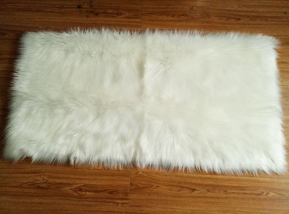 Коврик из овчины, накидка для дивана, мягкий ковер, пушистый мех, однотонный Пушистый Коврик для спальни, искусственный ковер, коврик для спальни