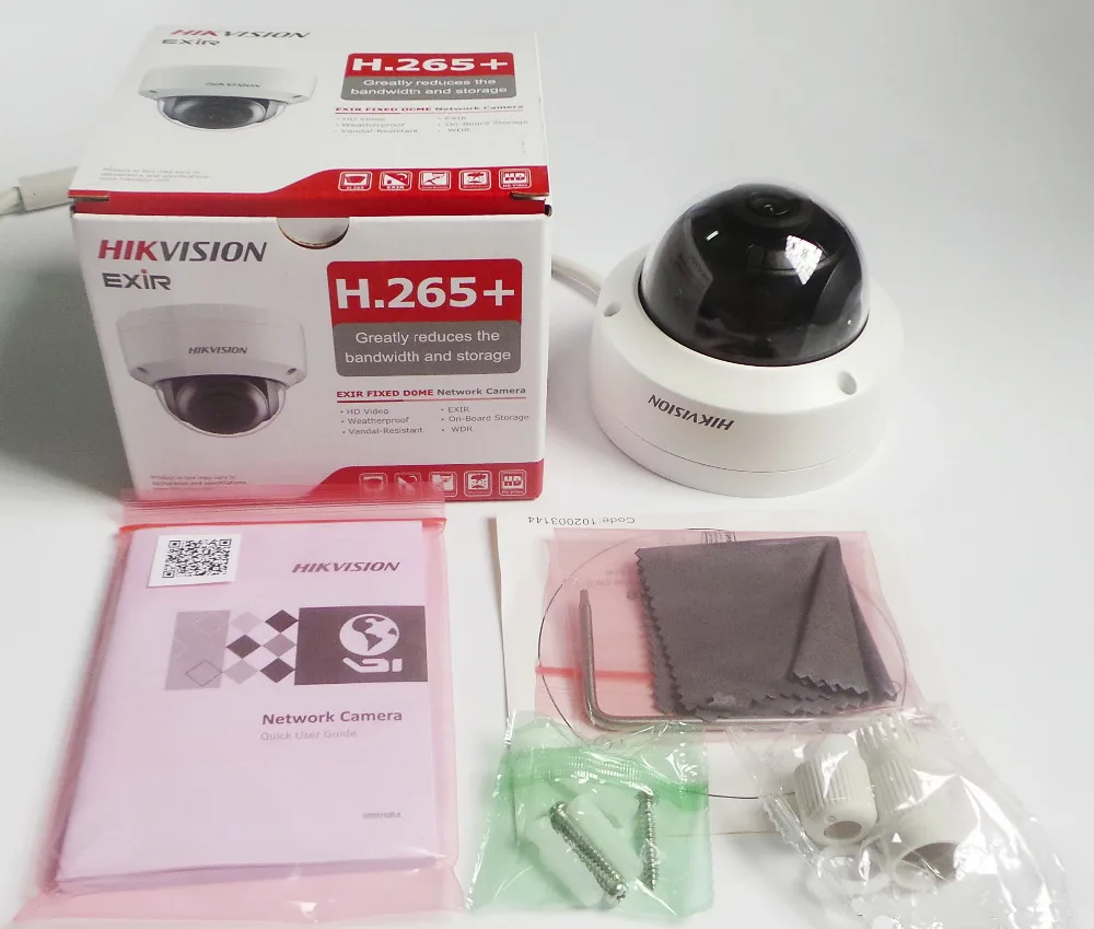 Hikvision комплекты видеонаблюдения 8CH 8POE 2SATA Встроенный Plug& Play 4K NVR и 8 шт. H.265 8MP IP камера безопасности CCTV