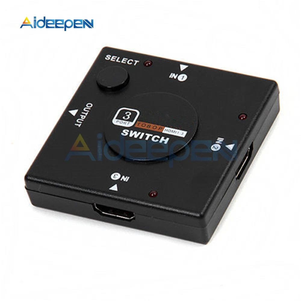 3 входа 1 выход HDMI переключатель сплиттер порт для PS3 PS4 Android 1080P концентратор