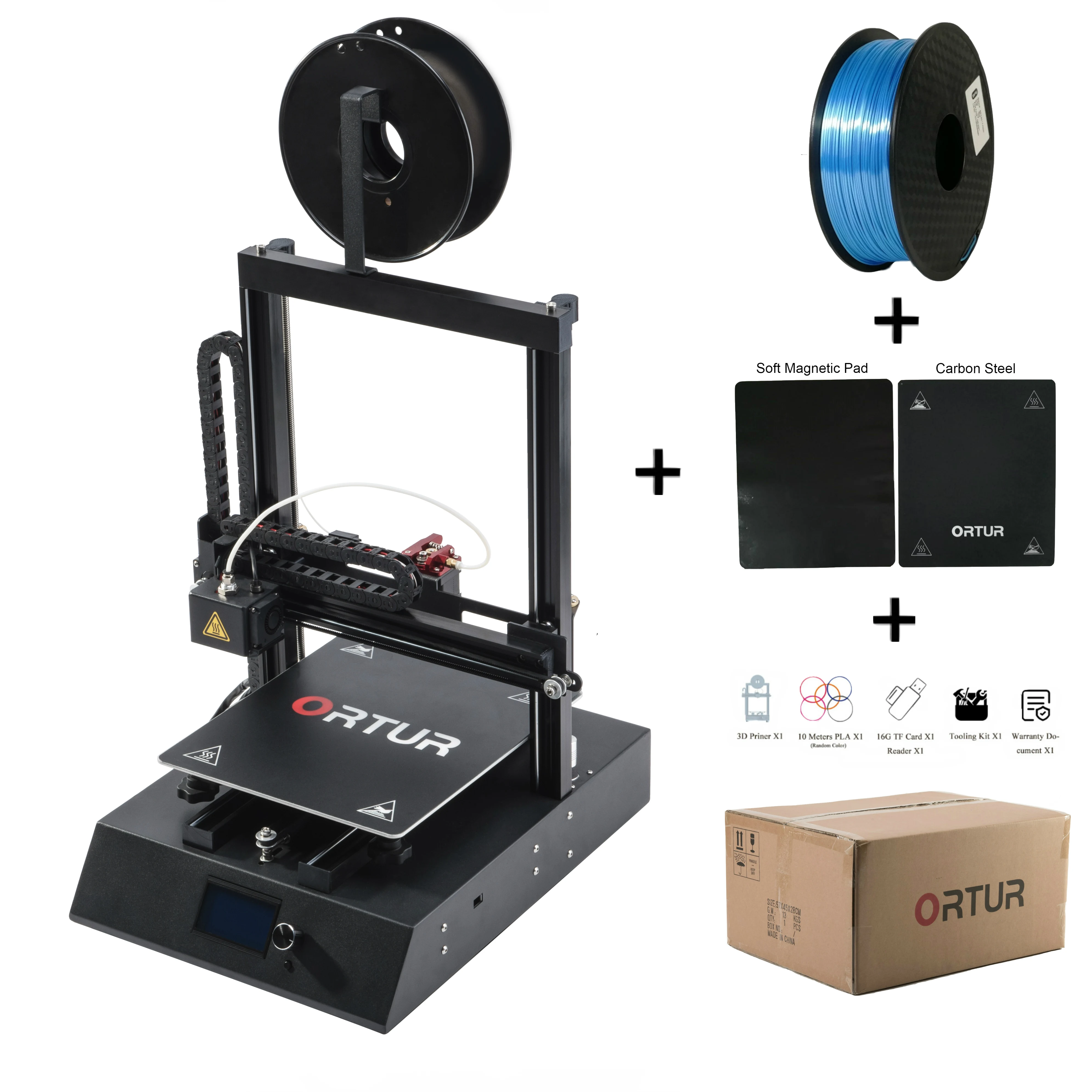 Подходит для начинающих Ortur4 металлический 3D-принтер для печати DIY Kit Магнитная платформа для сборки Impresora 3d линейные направляющие 3d Drucker