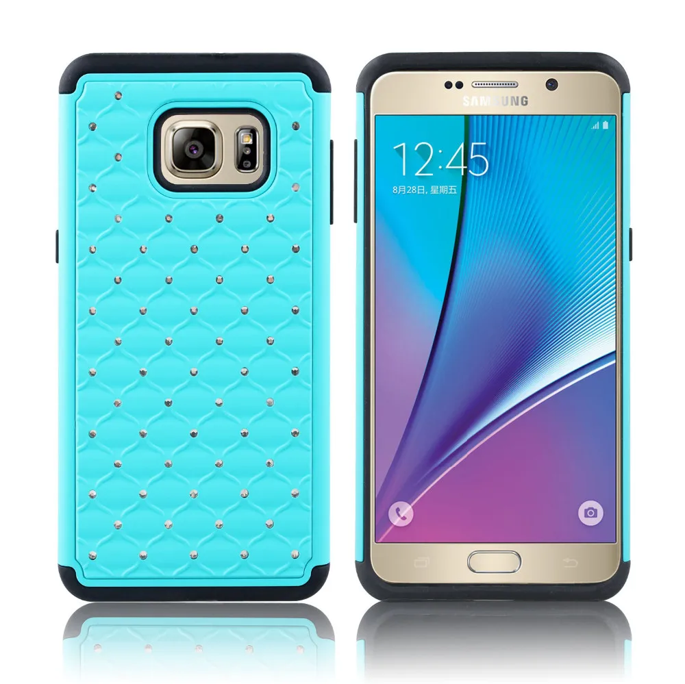 Sky blue color pc+tpu with diamond 3 in 1 unbraek protect the camera