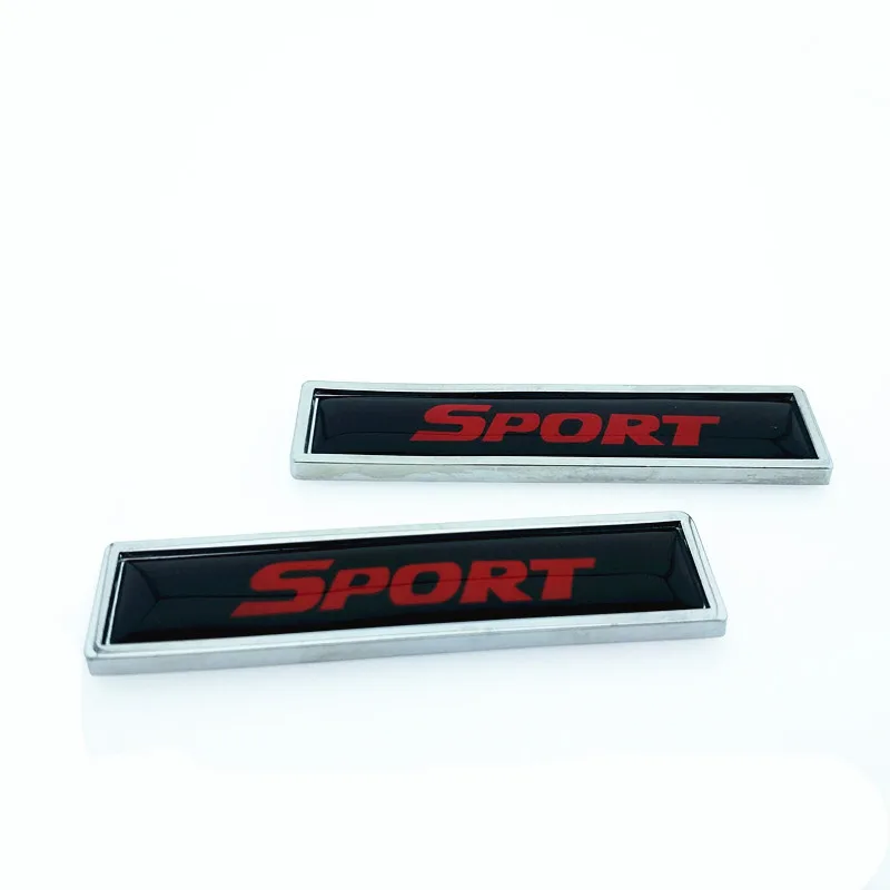 2PCS/lot SPORT logo Fender Side Decoration Sticker Metal Emblem Badge Decal Car Styling for Toyota Highlander BMW HONDA | Автомобили и