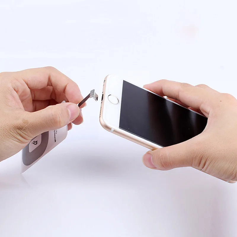 Qi Стандартный беспроводной зарядный приемник для Samsung S9 S8 Micro USB Pad катушка Type C