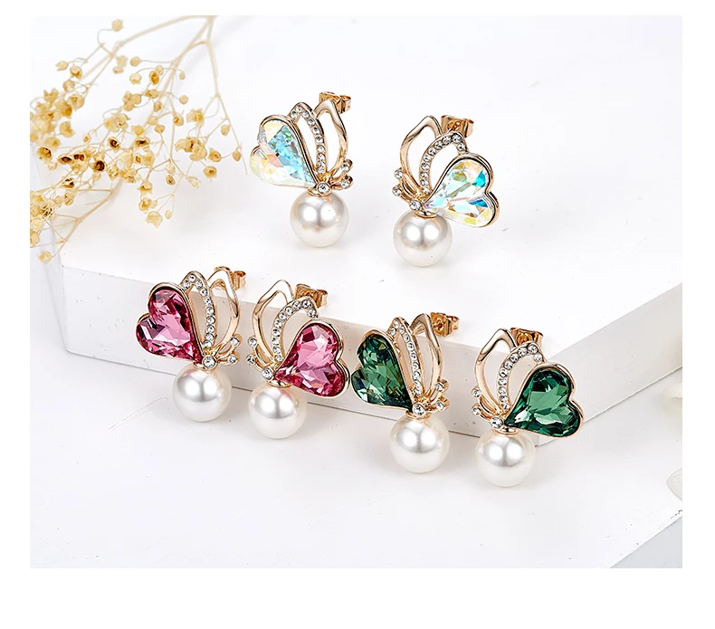 butterfly necklace earring set (13)