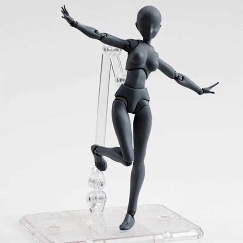 6 Types Body KUN Body Chan SHFiguarts PVC Action Figure DX SET Figma He She Solid Black Pale Orange Gray Ver In Box (9)