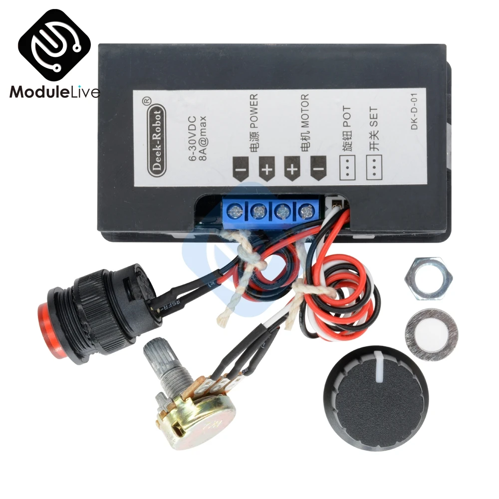 DC 6-30V 12V 24V Max 8A 16kHz PWM Motor Drehzahlregler Speed Controller Digital DC 6-30V 12V 24V Max 8A 16kHz PWM Motor Drehzahlregler Speed Controller Digital