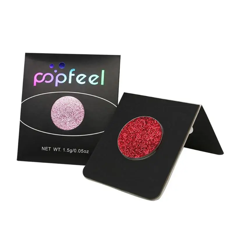 Popfeel 18 цветов блестящие тени для век Пудра макияжа алмазные макияж жемчужные