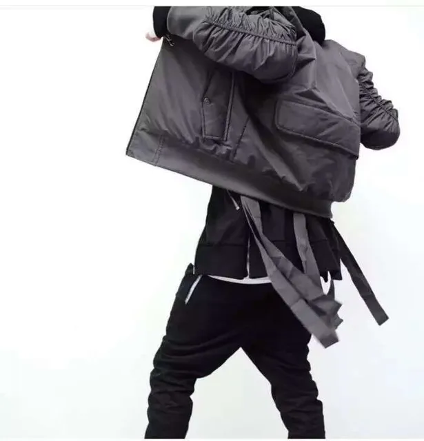 Cool Exclusive Bomber Jacket Men Kanye West HipHop Fake Designer New Fashion Casual Biker Ma1 Flight Bomber Jacket Coat