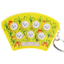 Игрушечный хомяк детский крот Дети Ранние образовательные силиконовые игры мини портативный стук Хлопушка подарок цепь электрическая