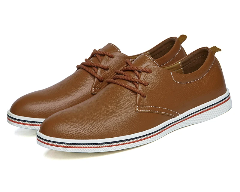 Valstone/Роскошная качественная повседневная обувь из натуральной кожи; мужские белые кроссовки; водонепроницаемые мокасины; удобные мягкие туфли на плоской подошве с низким вырезом; большие размеры 47