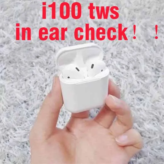 Оригинальные беспроводные наушники i100 TWS 1: 1 mini in ear check Bluetooth 5 0 для ap pk i77