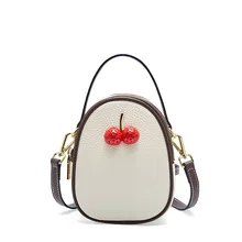 Модная известная брендовая кожаная женская сумка-мессенджер новая контрастная цветная сумка на плечо вишневая цвета сумка модная дикая сумка-мессенджер Женская