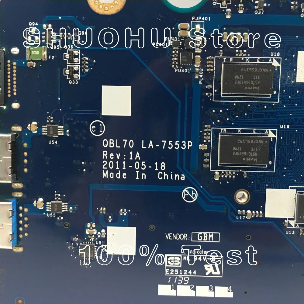 KEFU для ASUS K73TA K73T K73TK QBL70 LA-7553P X73T X73TA материнская плата для ноутбука протестированная оригинальная материнская плата