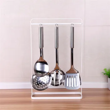 

XMT-HOME simple painting carbon steel spoon rest rack spatula spoon holder kitchen aid gadgets tool 1pc