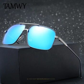 

TAMWY BRAND DESIGN Classic Polarized Sunglasses Men Women Driving Pilot Frame Sun Glasses Male Goggle UV400 Gafas De Sol T384