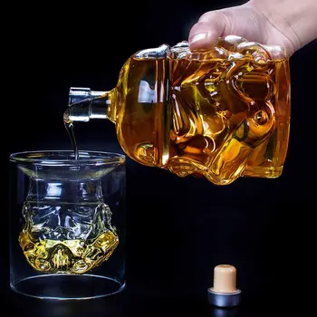 

650ml Storm Trooper Decanter Star Wars White Soldier bottle Glass Jug Liquor Bottle High Boron Glass Bottle Wine Accessories