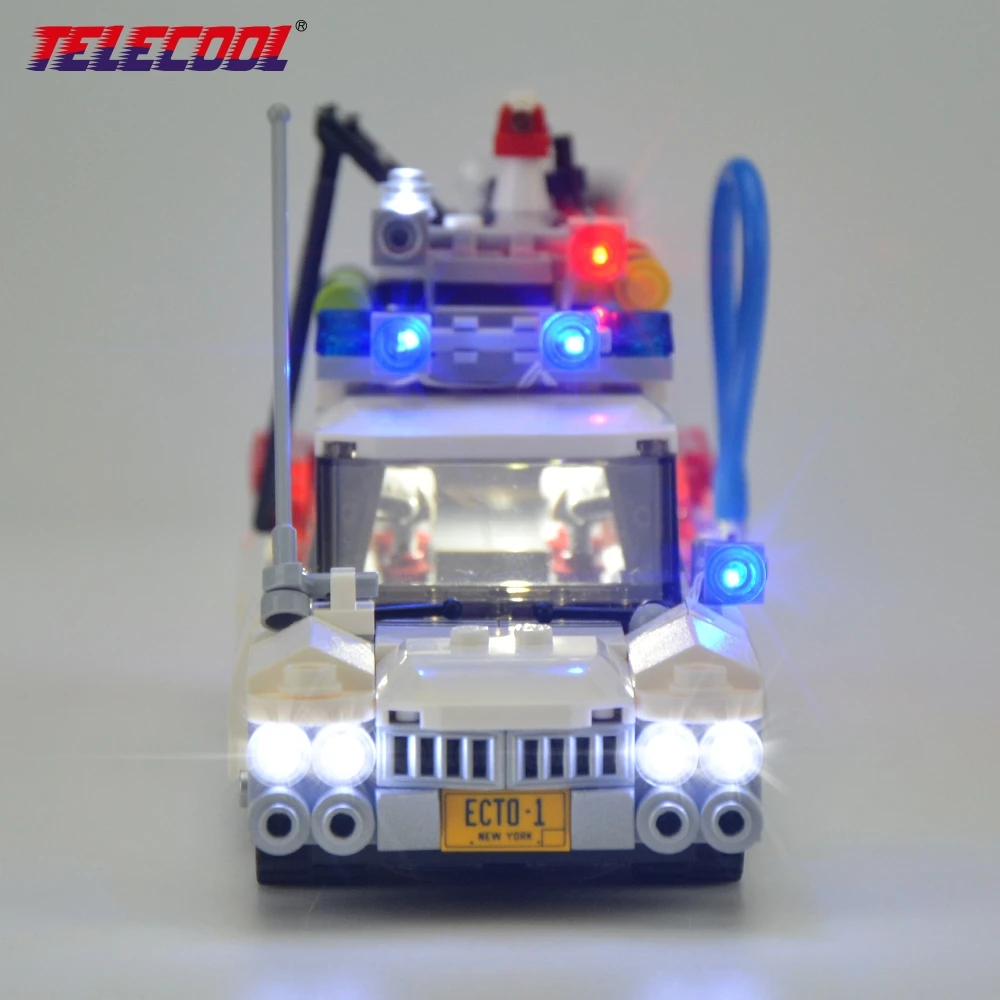 

TELECOOL LED Light Up Kit (Only light set) For Ghostbusters Ecto-1 Compatible with Lepin 21108 Model Building Kit Toy