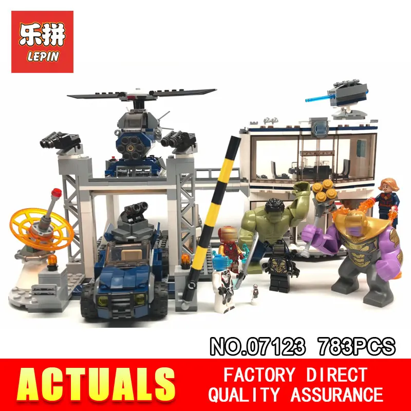 

LEPIN 07123 Super Heroes Avengerss Compound Battle Compatible 76131 Set Building Blocks Bricks Educational DIY Toys Birthday