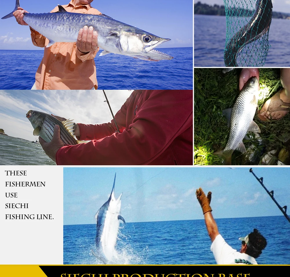 Linha de pesca do pe do multifilamento