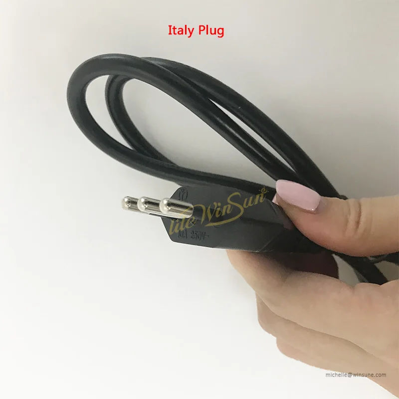 stage lighting power cable with itlay plug adapter powercon