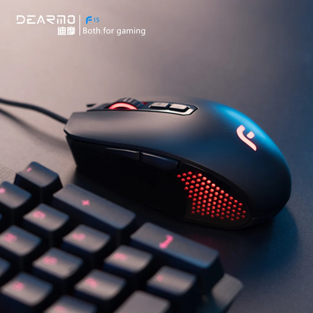 Игровая мышь Dearmo F15 Проводная оптическая с 7 программируемыми кнопками