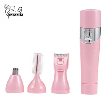 4 в 1 портативный Электрический эпилятор depilador для женщин удаление волос Бритва для бровей машинка для стрижки волос в носу Женская бритва машина для бритья