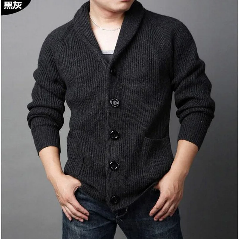 

2019 New Sweater Men Concise Sweater Coat Cardigan Male Slim Men Button decoration Cardigan Sweater Man Cardigan Men