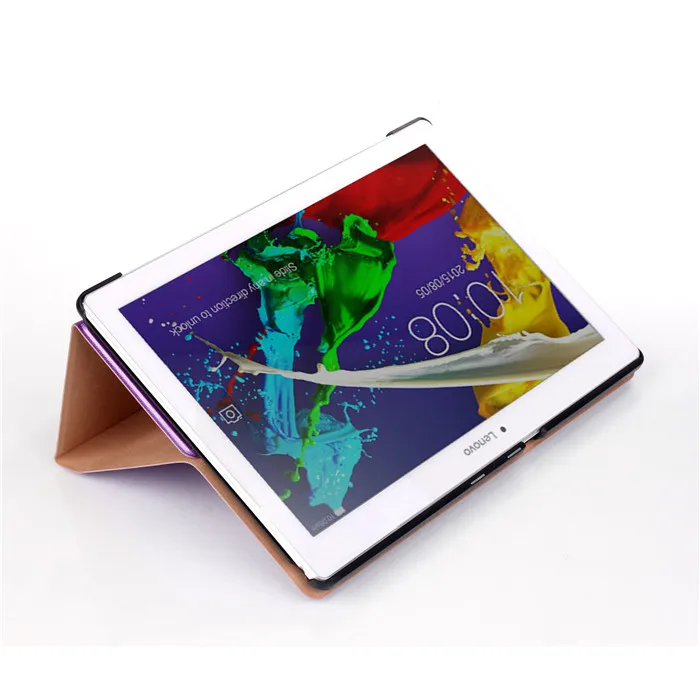 Чехол-подставка из искусственной кожи для lenovo Tab2 Tab 2 A10 30 A10-30 X30F TB2-X30F X103F 10," планшет+ 2 шт Защитная пленка для экрана