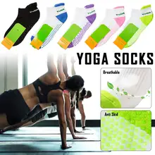 Носки для йоги унисекс, хлопок, впитывающая пот, износостойкие массажные носки, дышащие, противоскользящие, спортивные носки для фитнеса, бега