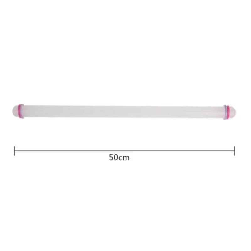 

Baking 50*2.5cm 1PC 50cm Non-Stick Fondant Cake Cookie Kitchen Rolling Pin Making Plastic Sugarcraft Convenient