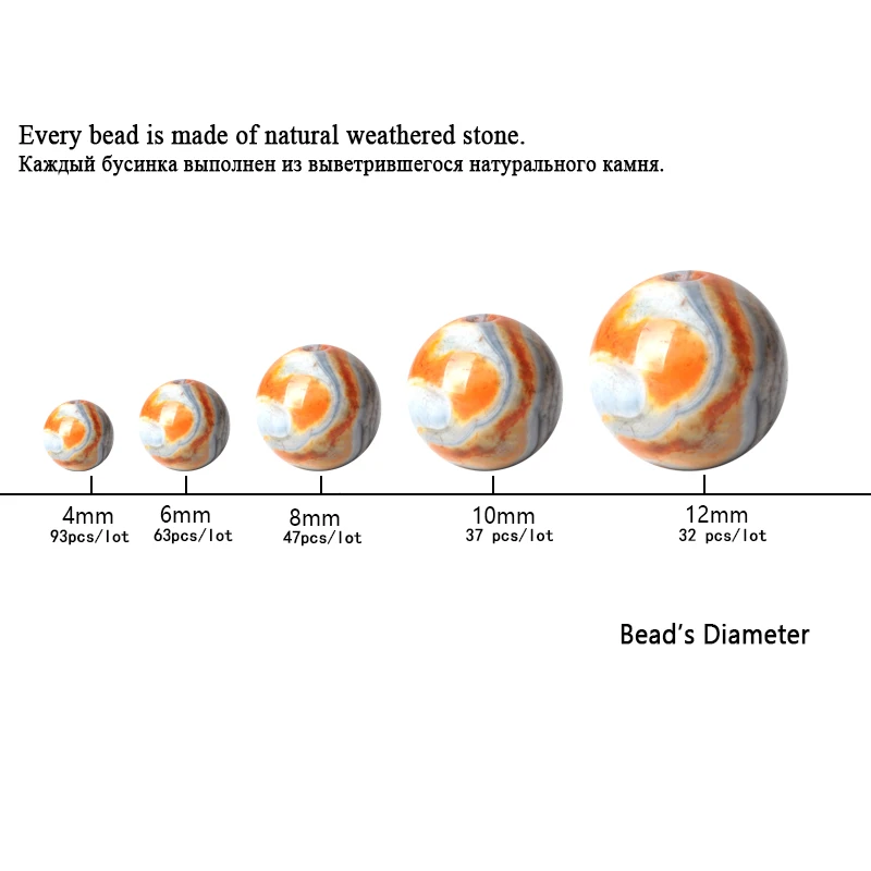 Оранжевый Агат камень с украшением в виде кристаллов круглый незакреплённые бусины 6/8/10 мм драгоценный камень для мусульманские молитвенные четки браслет аксессуары для изготовления ювелирных изделий