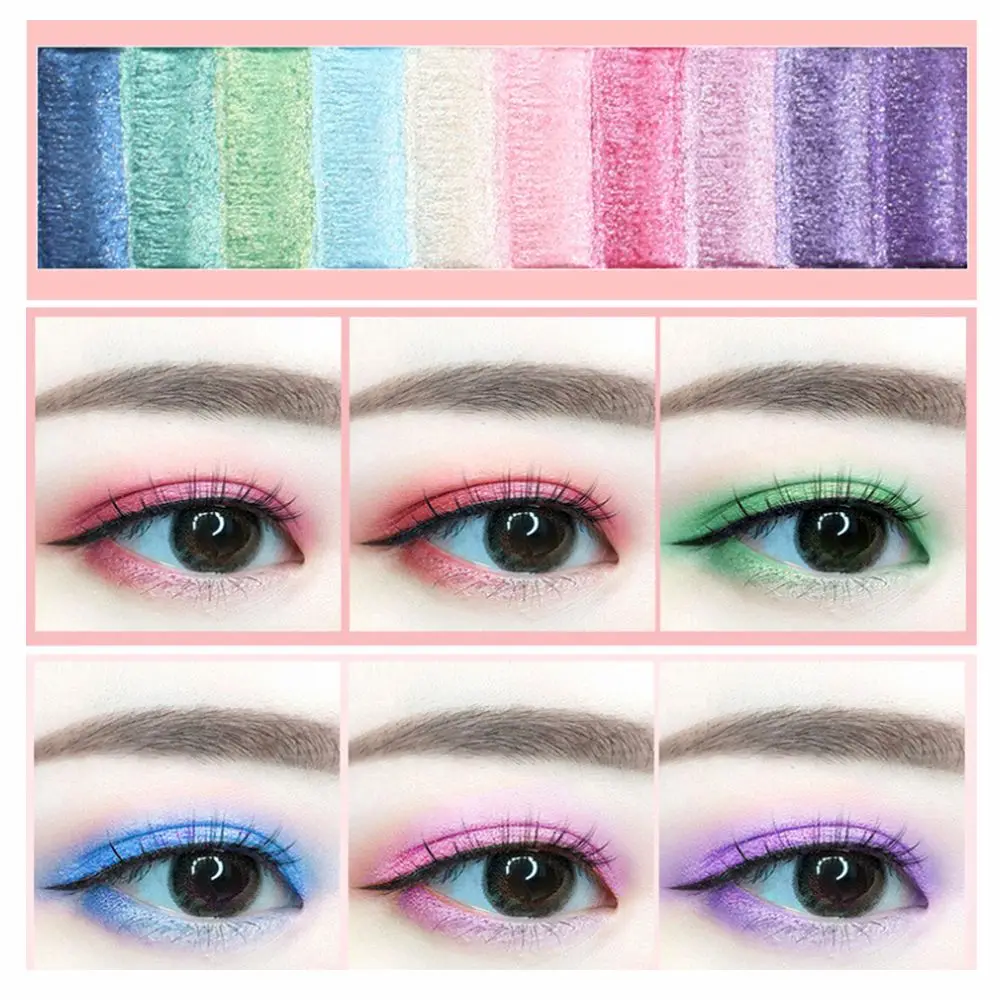 

10 Color Nude Shining Eyeshadow Palette Makeup Pallete Baked Powder Smooth Velvet Glitter Eyeshadow Make Up Hot