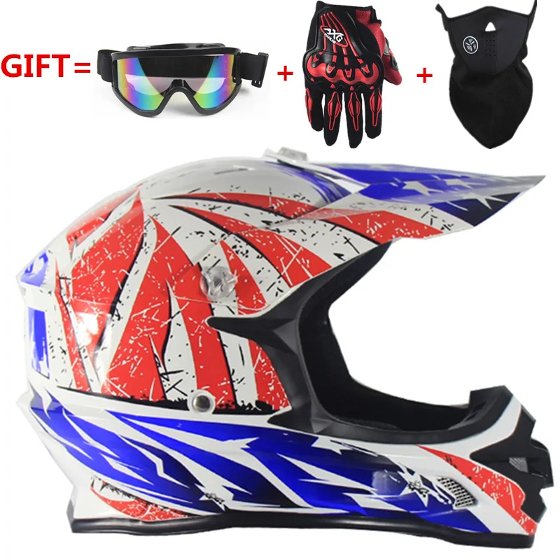 

MEN Off Road motorcycle Adult motocross light Helmet ATV Dirt bike Downhill MTB DH racing helmet cross Helmet capacetes DOT moto