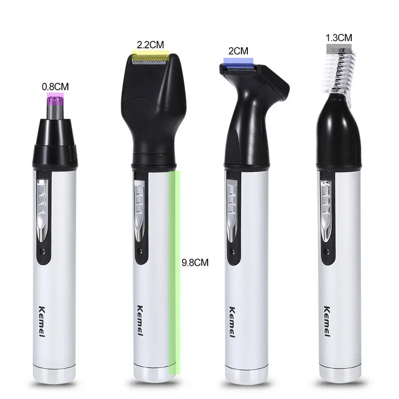 

High Quality New 4In1 Fashion Nose Ear Trimmer Electric Shaving Safe Face Care Clipper Trimmer For Nose Hair Trimer Man Woman
