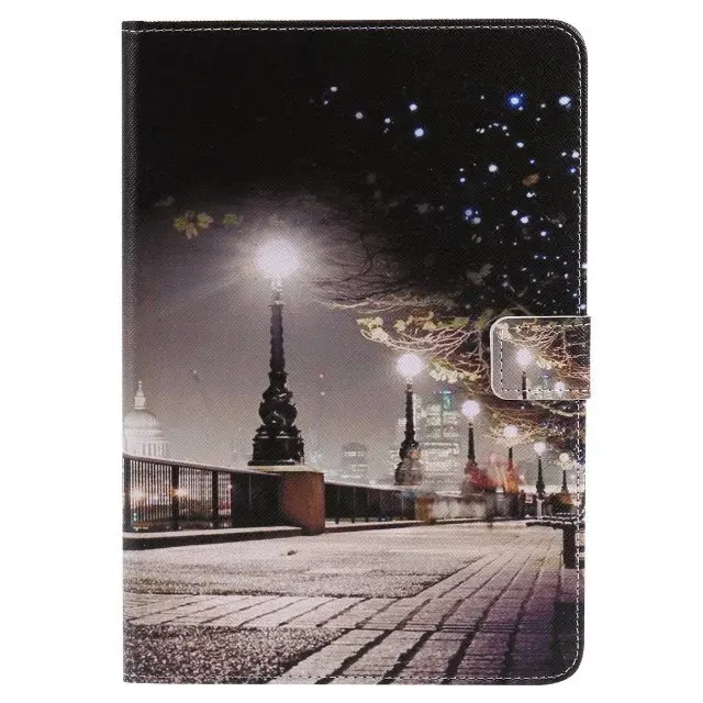 Для Samsung Galaxy Tab A 8,0 дюймов T350 T355 P350 SM-T355 SM-T350 цветной рисунок чехол для планшета кронштейн Подставка кожаный чехол