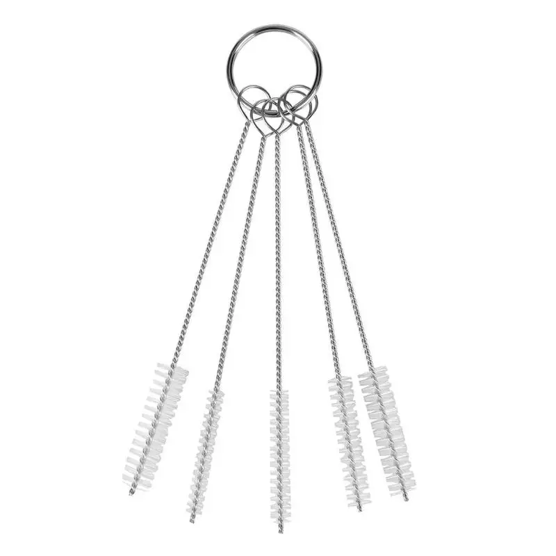 

5pcs/set Mini Nylon Icing Piping Nozzles Cleaning Brush Pastry Tube Brushes Bottle Kettle Teapot Keyboards Fans Cleaning Tool