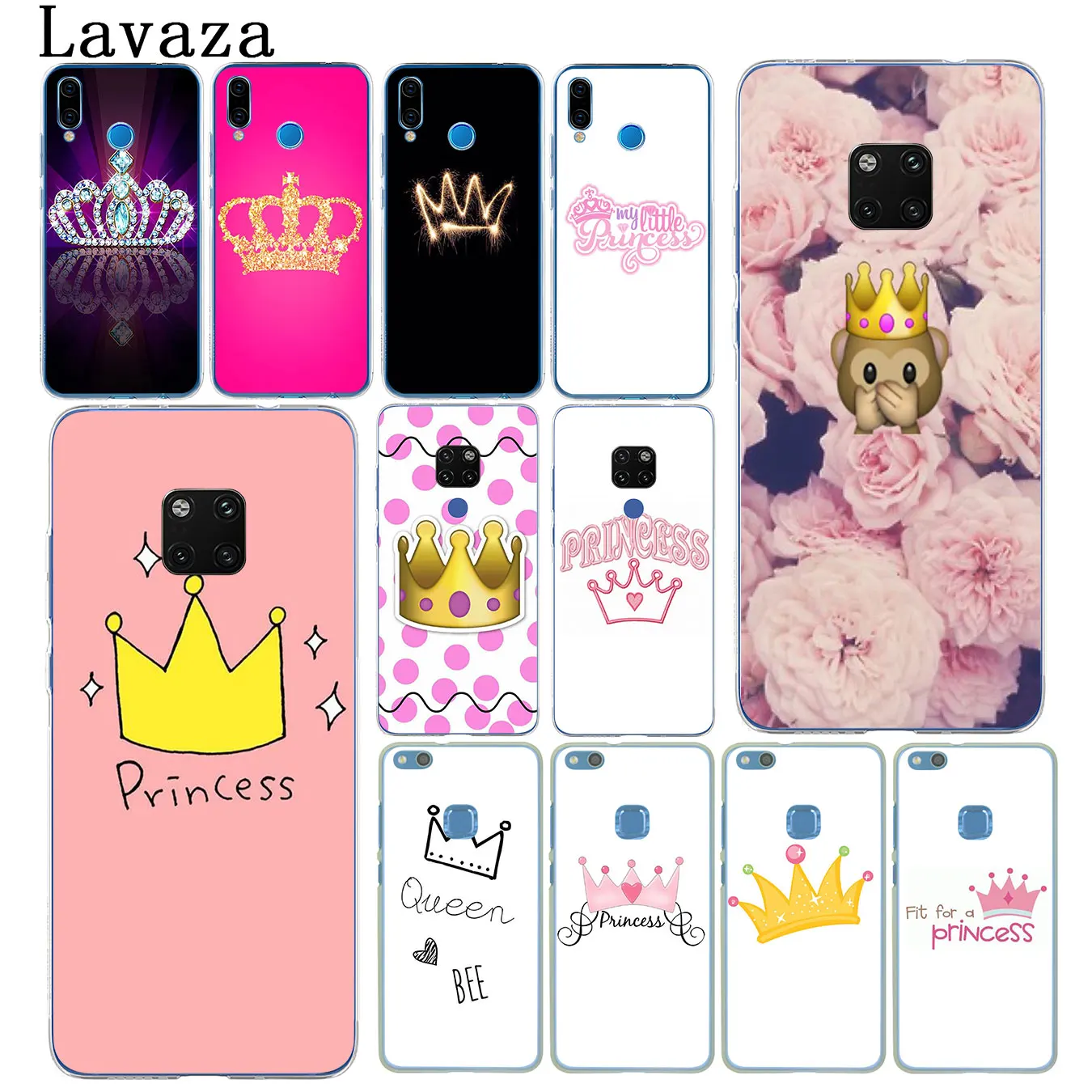 cheap Lavaza PRINCESS Queen boss crown king Phone Case for Huawei Mate 30 20 Pro 10 Lite Nova 5I 4 3i 3 2i 2 Lite Cover