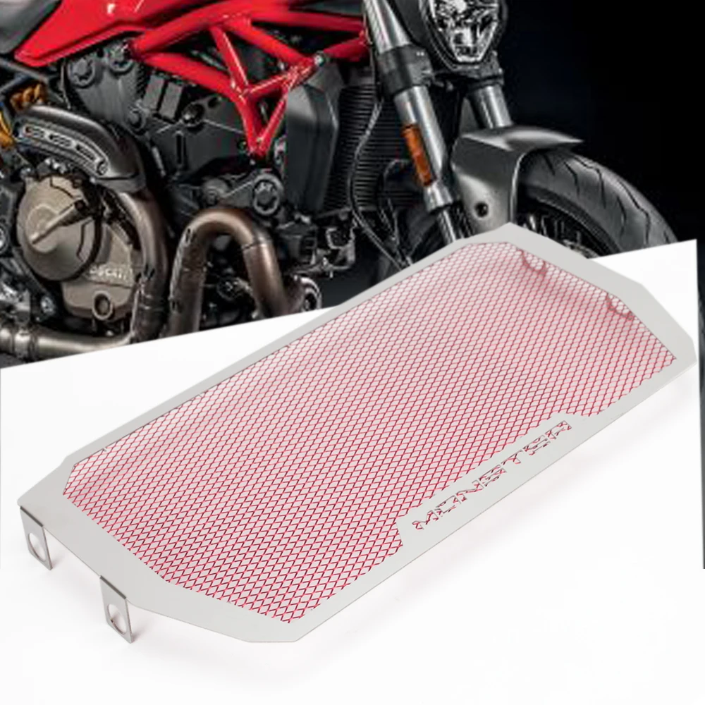 Motorcycle For Ducati Monster 821 2013-2018 1200 1200S 2014-2017 Motorbike Radiator Grille Grill Protective Guard Cover Perfect (10)